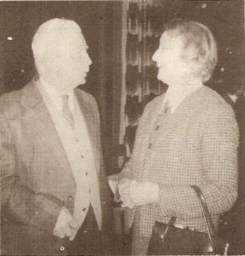 Ted Collins and Mrs. Cyril Johnston